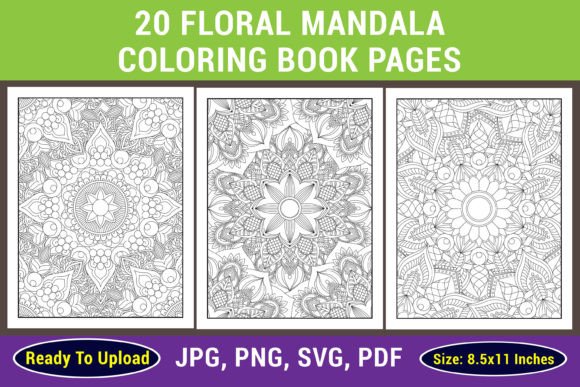 Download 20 Floral Mandala Coloring Pages - Floral mandala Collection