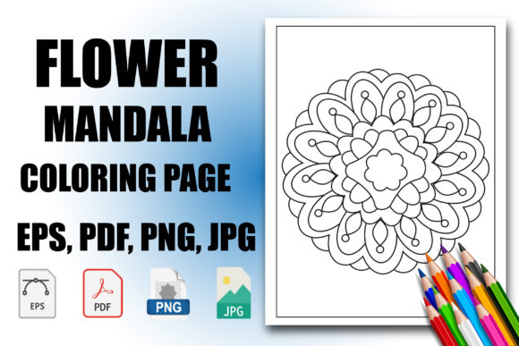 Download Floral Mandala Coloring Page &amp; Book - Floral mandala Collection