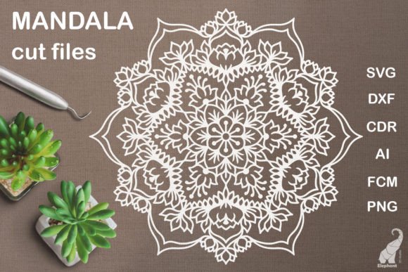 Download Floral Mandala SVG Cut File - Floral mandala Collection