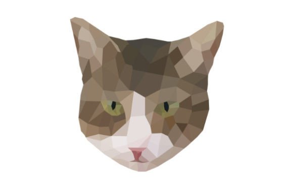 Download Realistic Cat Polygon Art - Polygon Collection