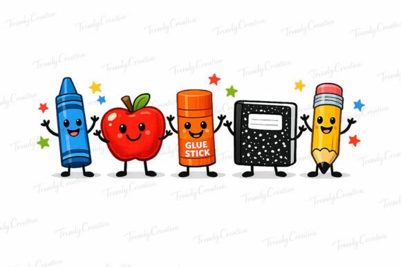Download Back to School Supplies Sublimation PNG - Sublimation Collection