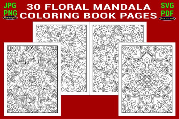 Download Floral Mandala Coloring Page for Adult - Premium Bundle